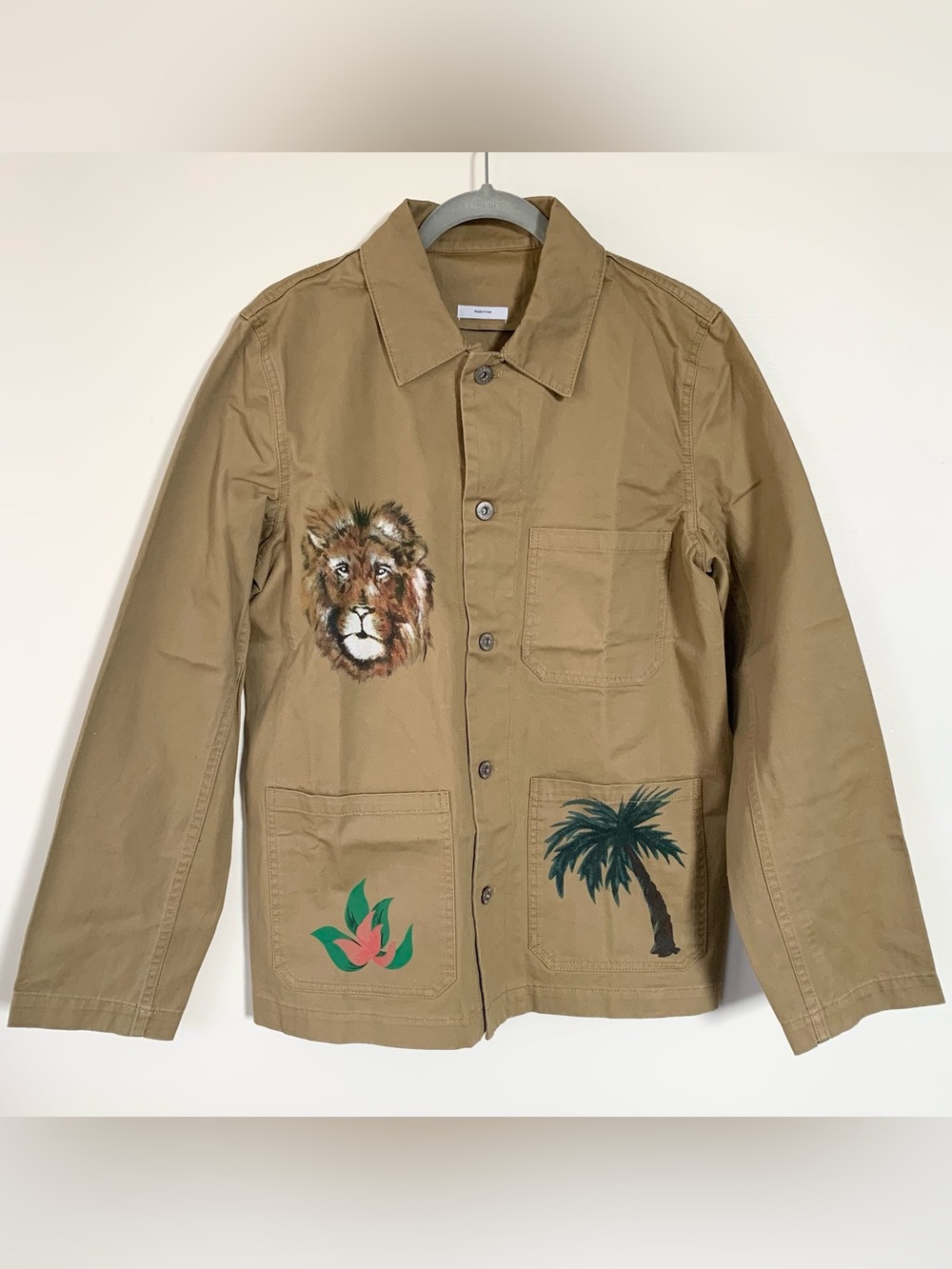 Loewe beige workwear jacket coat Size 46 NWOT - Picture 3 of 10